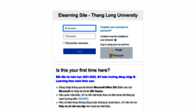 What Elearning.thanglong.edu.vn website looked like in 2022 (1 year ago)