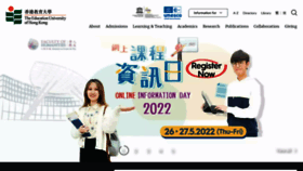 What Eduhk.hk website looked like in 2022 (1 year ago)