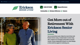 What Ericksonseniorliving.com website looked like in 2022 (1 year ago)