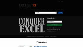 What Exceljet.net website looked like in 2022 (3 years ago)