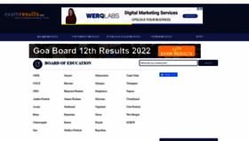 What Examresults.net website looked like in 2022 (1 year ago)