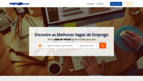 What Empregos.com.br website looked like in 2022 (1 year ago)