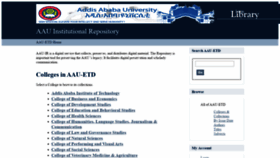 What Etd.aau.edu.et website looked like in 2022 (1 year ago)