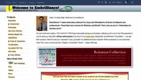 What Embrilliance.com website looked like in 2022 (1 year ago)
