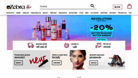 What Ezebra.pl website looked like in 2022 (1 year ago)