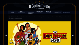 What Elcapitantheatre.com website looked like in 2022 (1 year ago)
