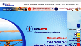 What Evnspc.vn website looked like in 2022 (1 year ago)