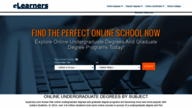 What Elearners.com website looked like in 2022 (1 year ago)