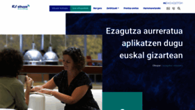 What Elhuyar.eus website looked like in 2022 (1 year ago)