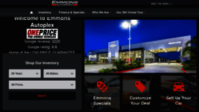 What Emmonsmotorcompany.com website looked like in 2022 (1 year ago)