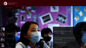 What Esf.edu.hk website looked like in 2022 (1 year ago)