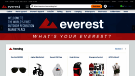 What Everest.com website looked like in 2022 (1 year ago)