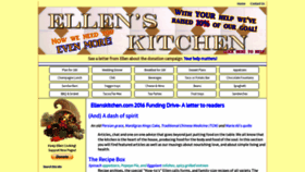 What Ellenskitchen.com website looked like in 2022 (1 year ago)