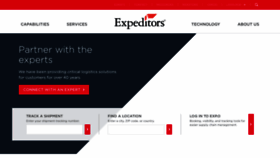 What Expeditors.com website looked like in 2022 (1 year ago)