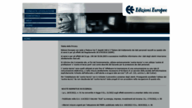 What Edizionieuropee.it website looked like in 2022 (1 year ago)