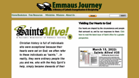 What Emmausjourney.org website looked like in 2022 (1 year ago)