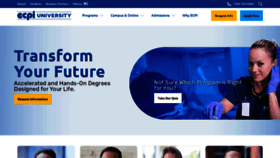 What Ecpi.edu website looked like in 2022 (1 year ago)