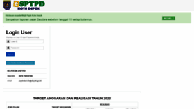 What E-sptpd.depok.go.id website looked like in 2022 (1 year ago)