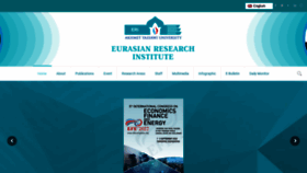 What Eurasian-research.org website looked like in 2022 (1 year ago)