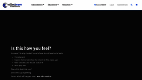 What Elliottwave.com website looked like in 2022 (1 year ago)