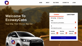 What Ecowaycabs.com website looked like in 2022 (1 year ago)