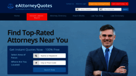 What Eattorneyquotes.com website looked like in 2022 (1 year ago)