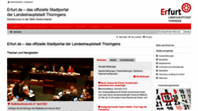 What Erfurt.de website looked like in 2022 (1 year ago)