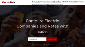 What Electricrate.com website looked like in 2022 (1 year ago)