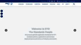 What Etsi.org website looked like in 2022 (1 year ago)