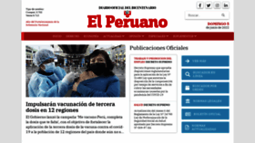 What Elperuano.pe website looked like in 2022 (1 year ago)