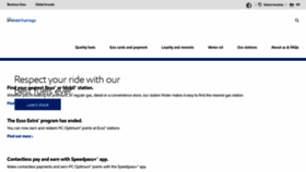 What Esso.ca website looked like in 2022 (1 year ago)