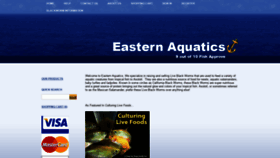 What Easternaquatics.com website looked like in 2022 (1 year ago)