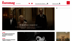 What Euromag.ru website looked like in 2022 (1 year ago)