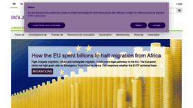 What Europeandatajournalism.eu website looked like in 2022 (1 year ago)