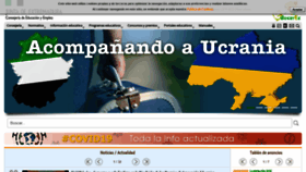 What Educarex.es website looked like in 2022 (1 year ago)