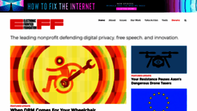 What Eff.org website looked like in 2022 (1 year ago)