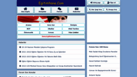What Egitimhane.com website looked like in 2022 (1 year ago)