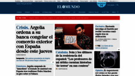 What Elmundo.es website looked like in 2022 (1 year ago)