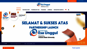 What Esaunggul.ac.id website looked like in 2022 (1 year ago)