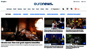 What Euronews.com website looked like in 2022 (1 year ago)