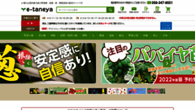 What E-taneya.com website looked like in 2022 (1 year ago)