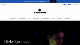 What Eargasm.com website looked like in 2022 (1 year ago)
