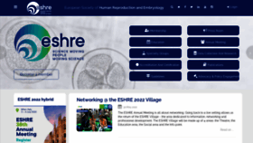 What Eshre.eu website looked like in 2022 (4 years ago)