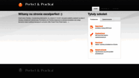 What Excelperfect.pl website looked like in 2022 (1 year ago)