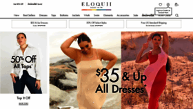What Eloquii.com website looked like in 2022 (1 year ago)