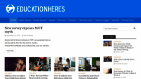 What Educationheres.com website looked like in 2022 (1 year ago)