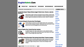 What Englishadmin.com website looked like in 2022 (1 year ago)