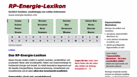 What Energie-lexikon.info website looked like in 2022 (1 year ago)