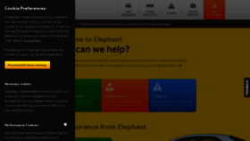 What Elephant.co.uk website looked like in 2022 (1 year ago)