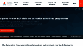 What Educationendowmentfoundation.org.uk website looked like in 2022 (1 year ago)